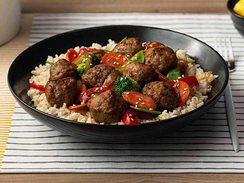 Teriyaki Meatball Stir Fry Recipe Aidells